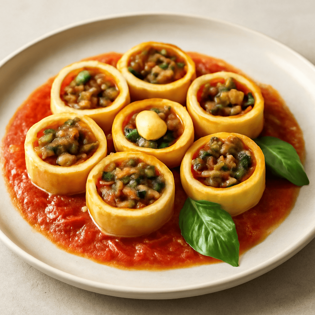 Anelli ripieni alla pecorara