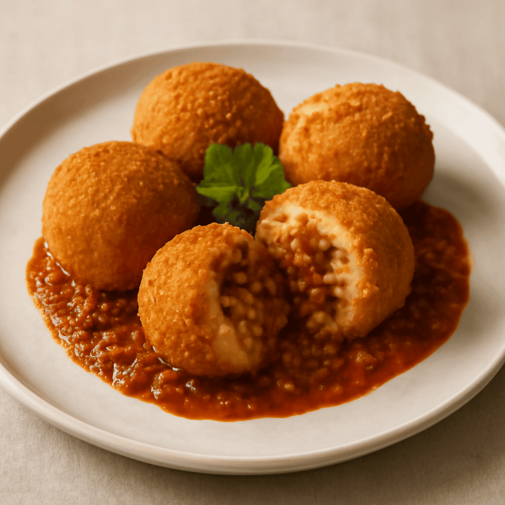 Arancini di riso al Ragù di Carne