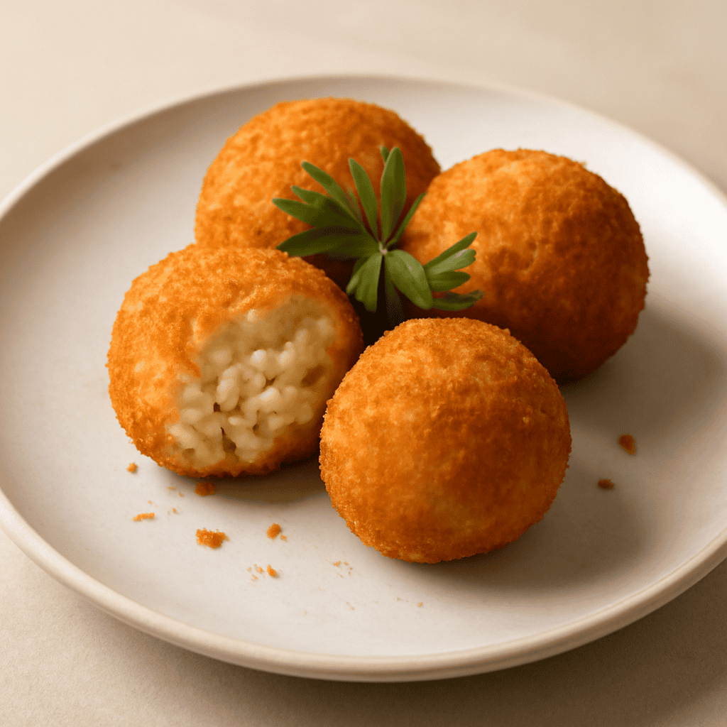 Arancini di riso bianche