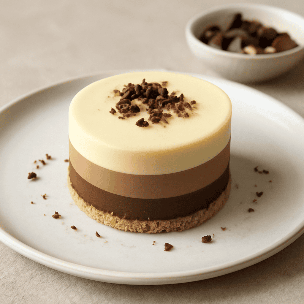 Bavarese ai tre cioccolati