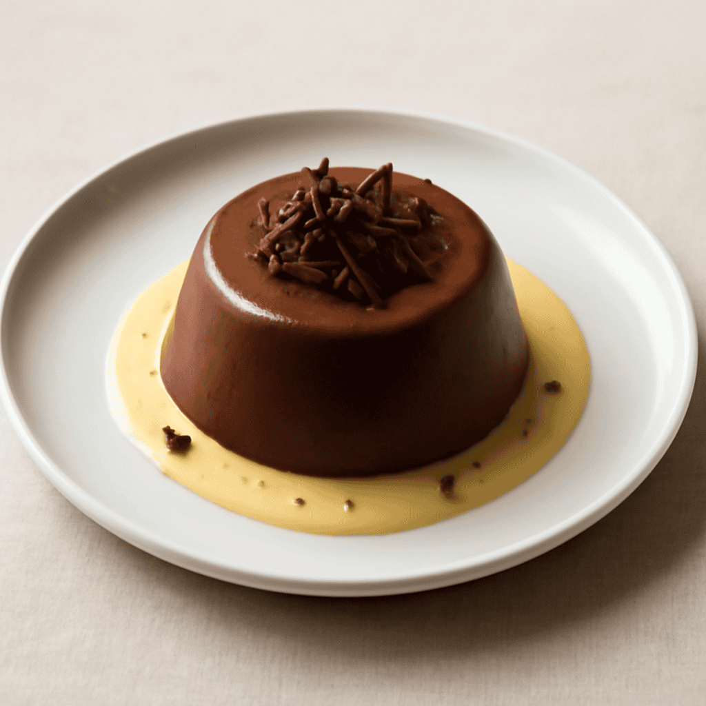 Bavarese al rhum e cioccolato fondente