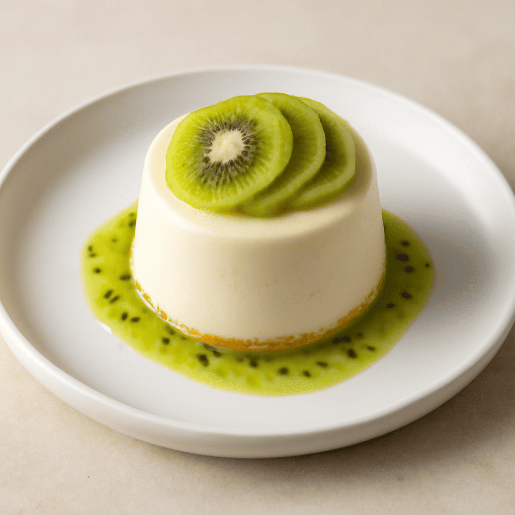 Bavarese cioccolato bianco e kiwi