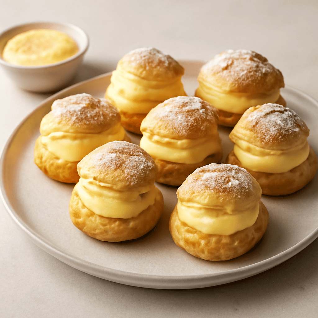 Bignè con crema al cointreau