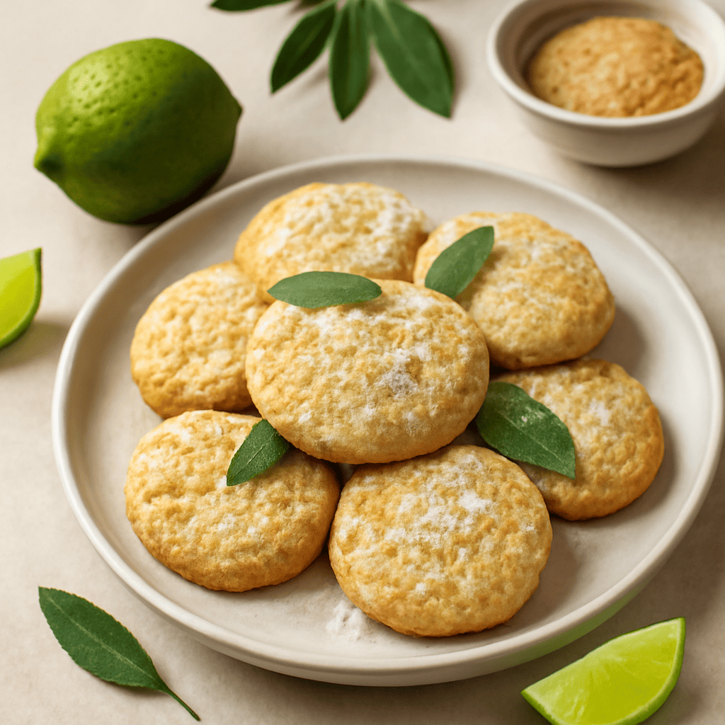 Biscotti morbidi lime e salvia
