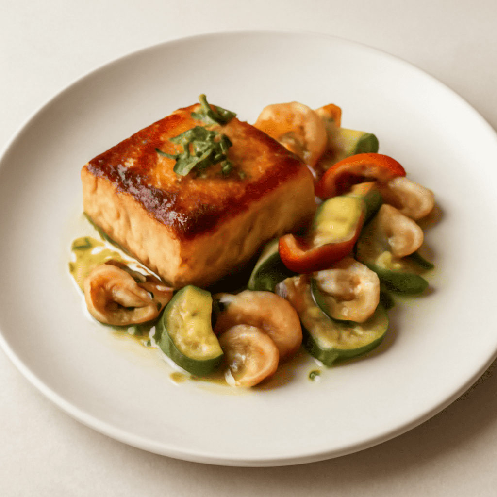 Black Code con sardine in pastella e verdure