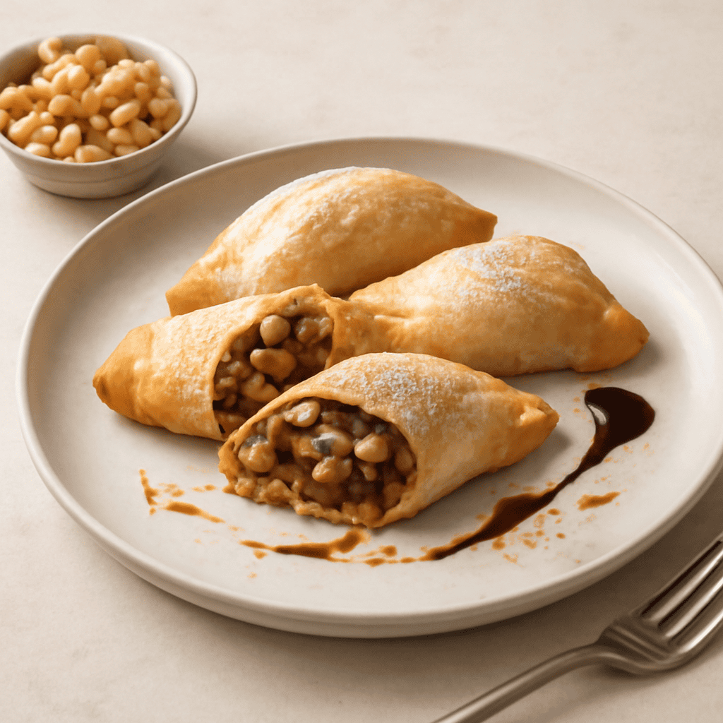 calzoncelli dolci con ceci e cioccolato