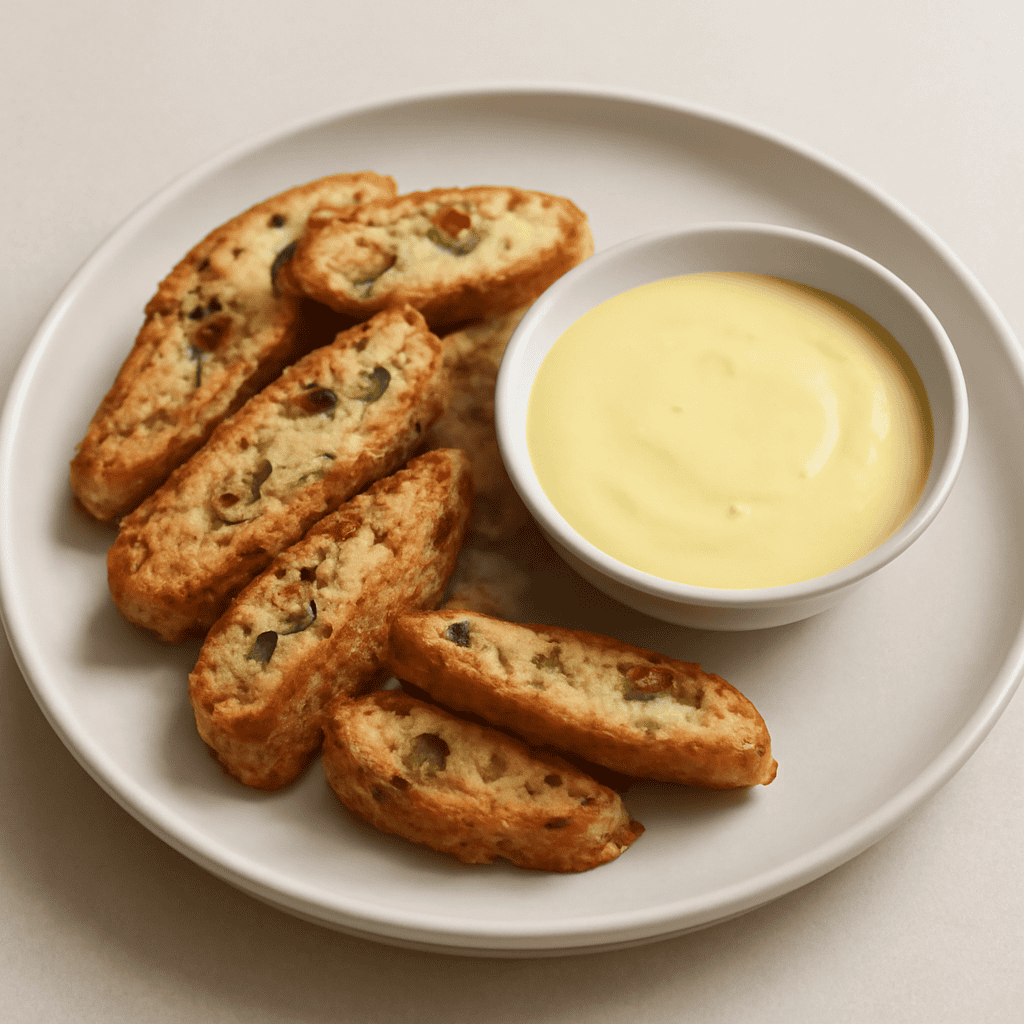 Cantucci e crema inglese al vin santo