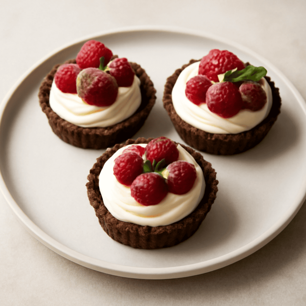 Cestini mascarpone e lamponi