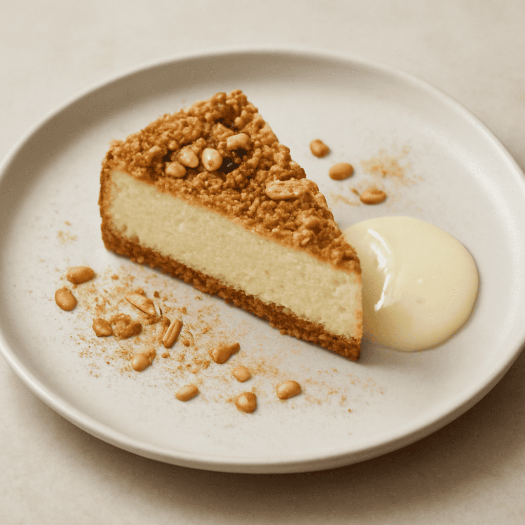 Cheescake con cannella e mandorle