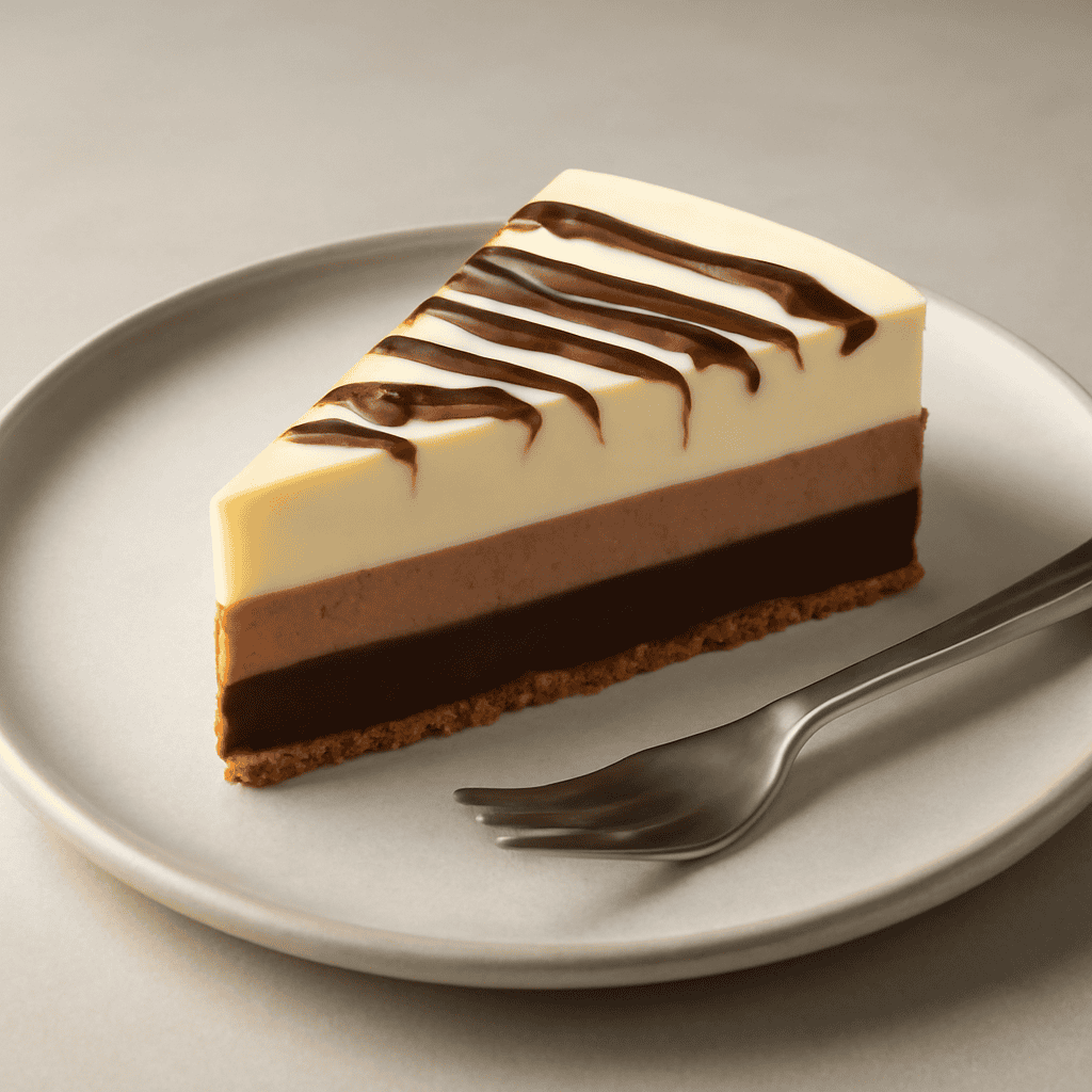 Cheesecake ai tre cioccolati