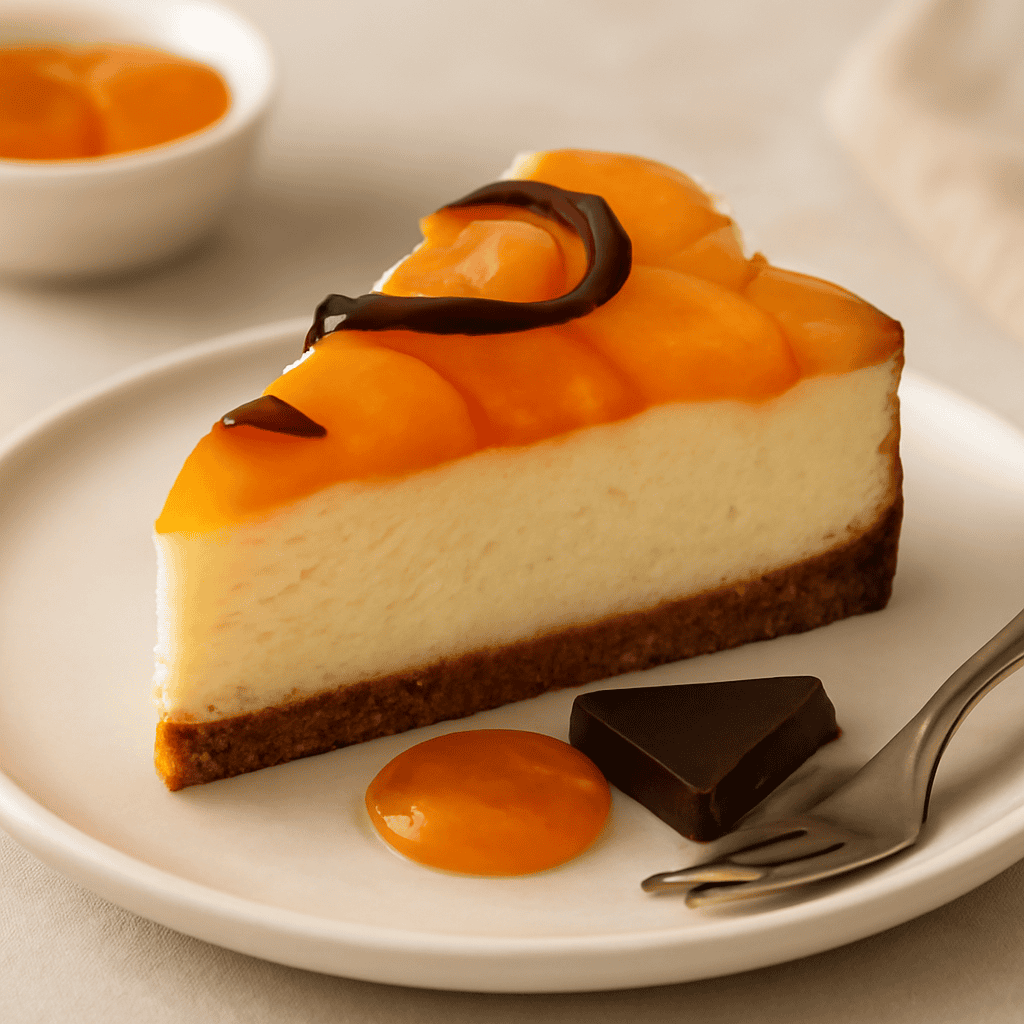 Cheesecake albicocca e cioccolato