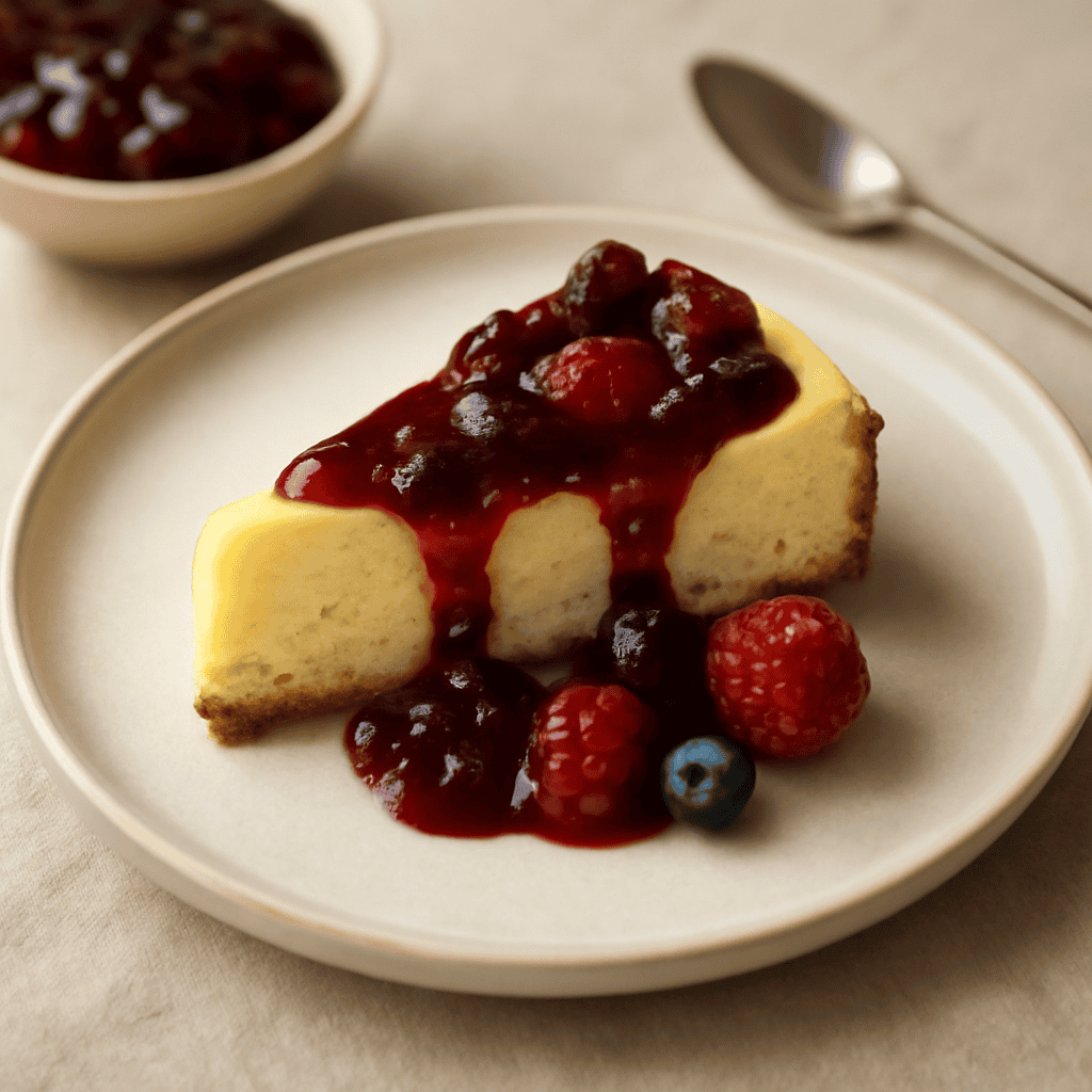 Cheesecake con i frutti di bosco
