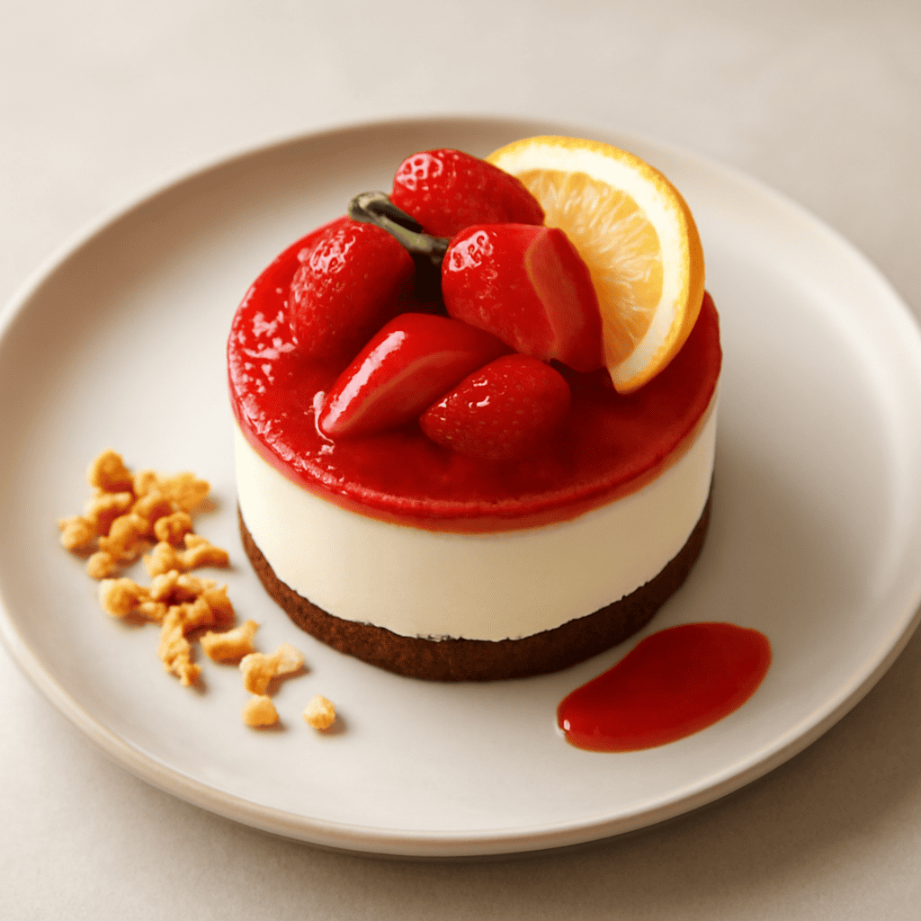 Cheesecake limone e fragole