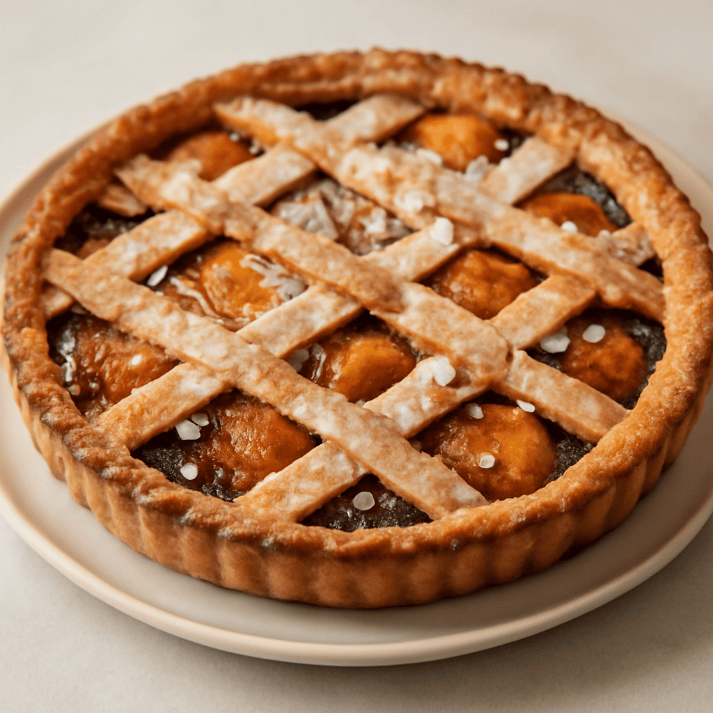 Crostata di Albicocche, Mandorle e Cioccolato