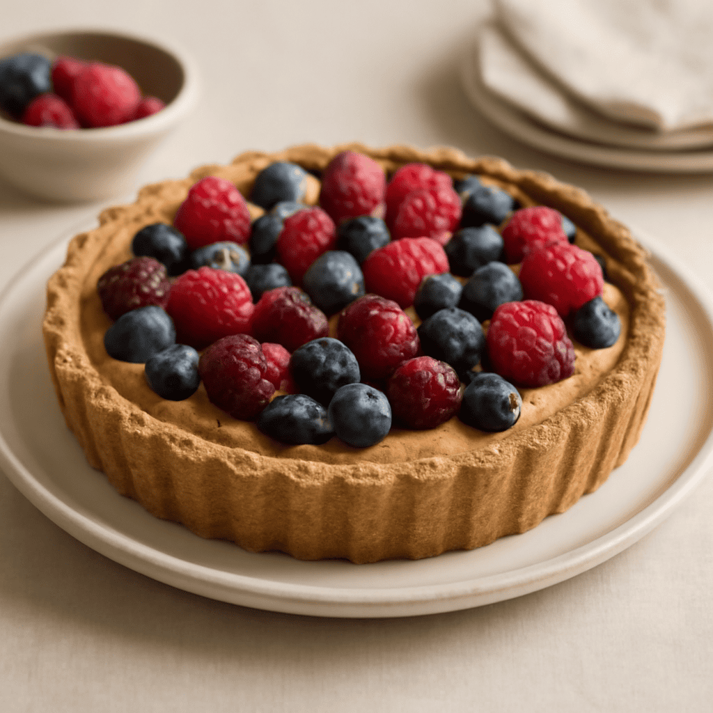 Crostata di grano duro integrale e frutti di bosco