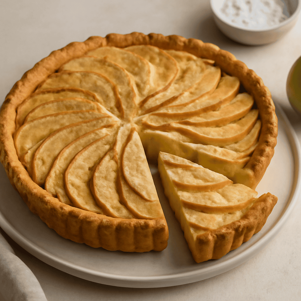 Crostata di mele aromatizzata alla cannella
