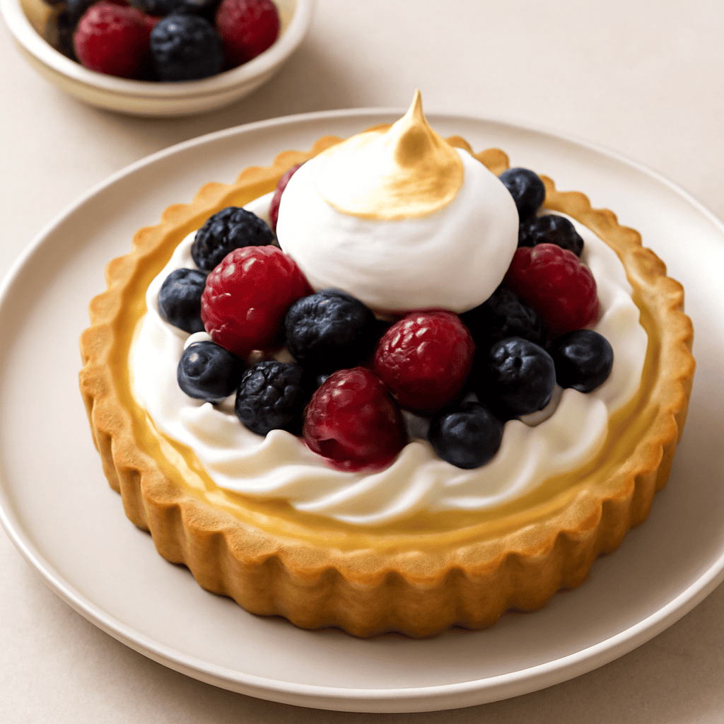 Crostata limone e frutti di bosco