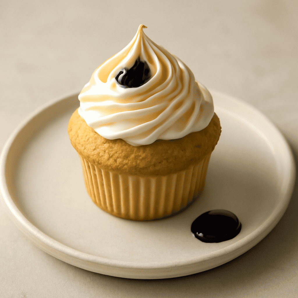 cup cake al limone con crema al burro meringata alla liquirizia