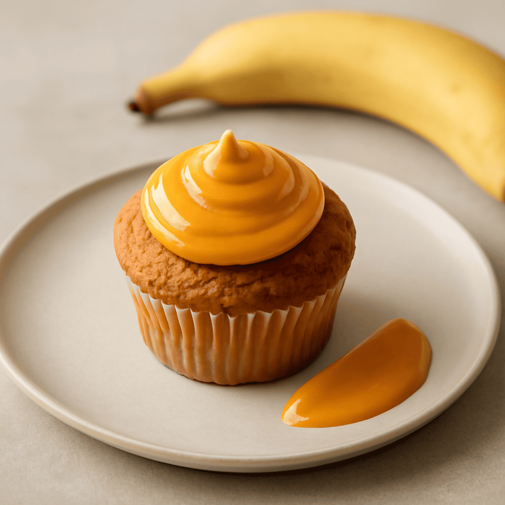 Cup Cake alla banana con crema all’albicocca