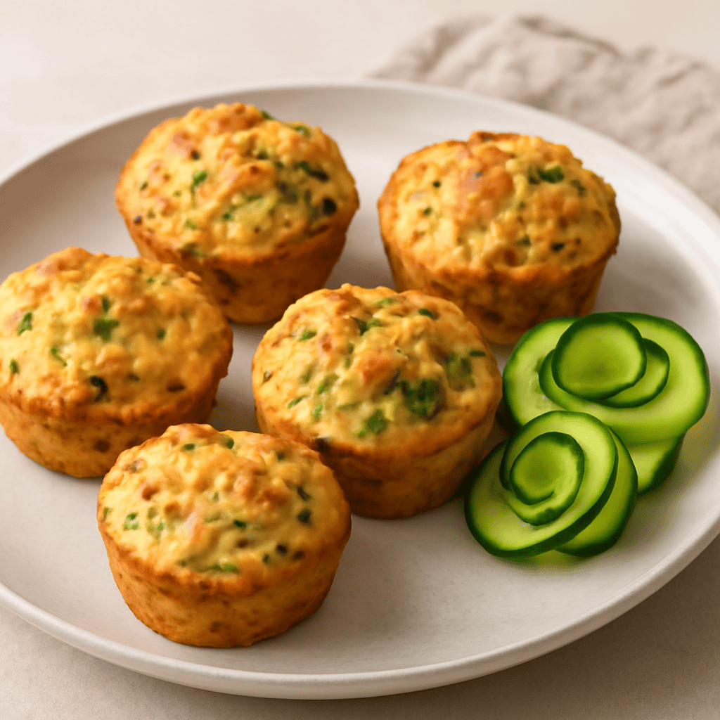 CUPCAKE SALATI CON ZUCCHINE E TONNO