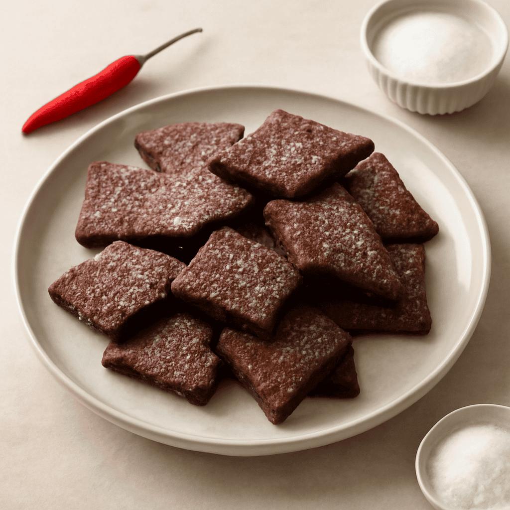 Diamantini al cacao e peperoncino