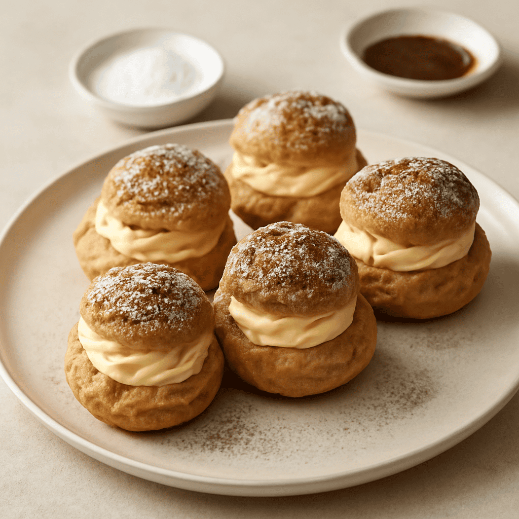Dolci bigné alla crema