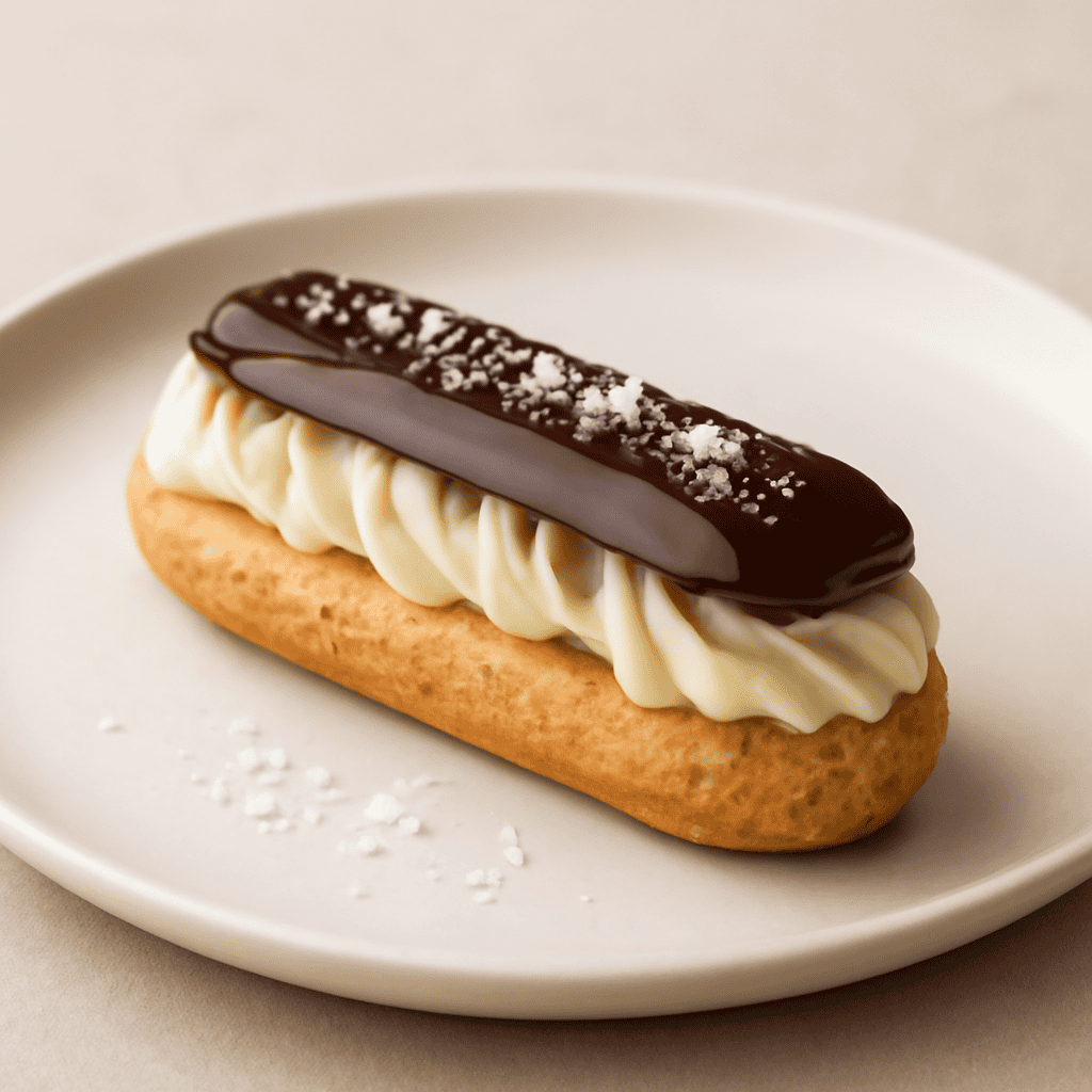 Eclair con crema al cocco