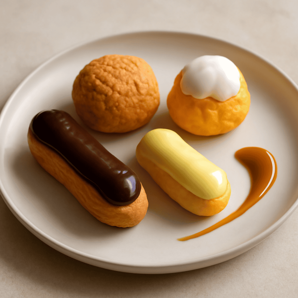 ECLAIRE – CRAQUELIN – BIGNE’ CLASSICI