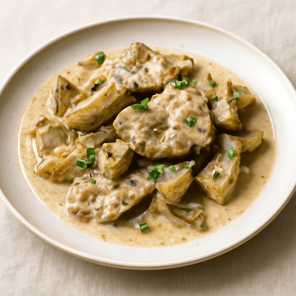 Emincé di vitello ai carciofi
