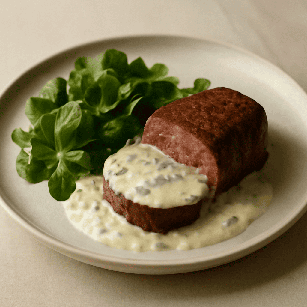 filetto con salsa al roquefort