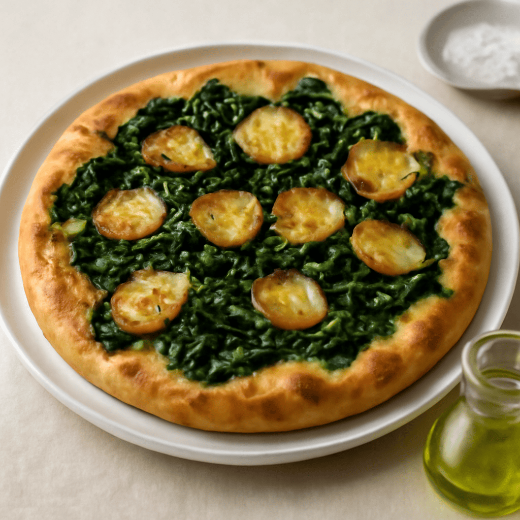 Focaccia cicoria e patate