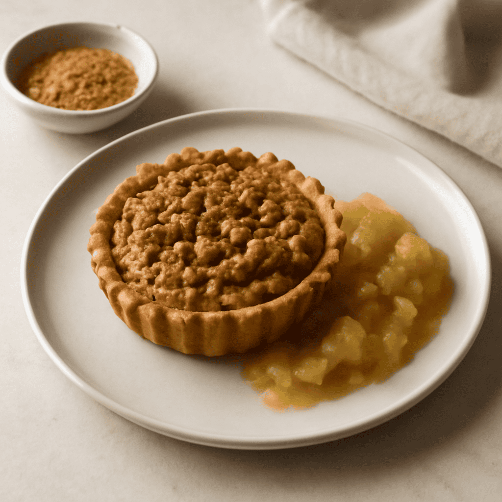 frangipane alle noci con composta di mele e zenzero