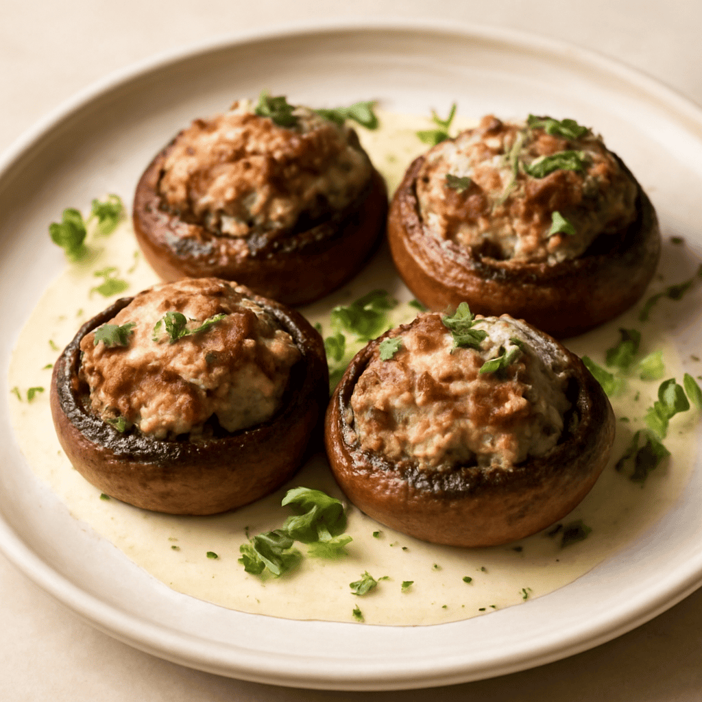 Funghi Ripieni Di Carne