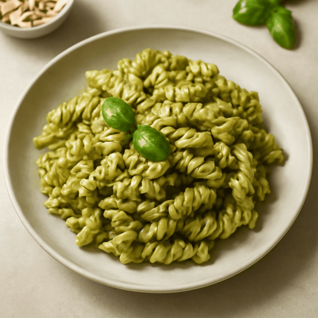 FUSILLI AL PESTO DI ZUCCHINE E BASILICO