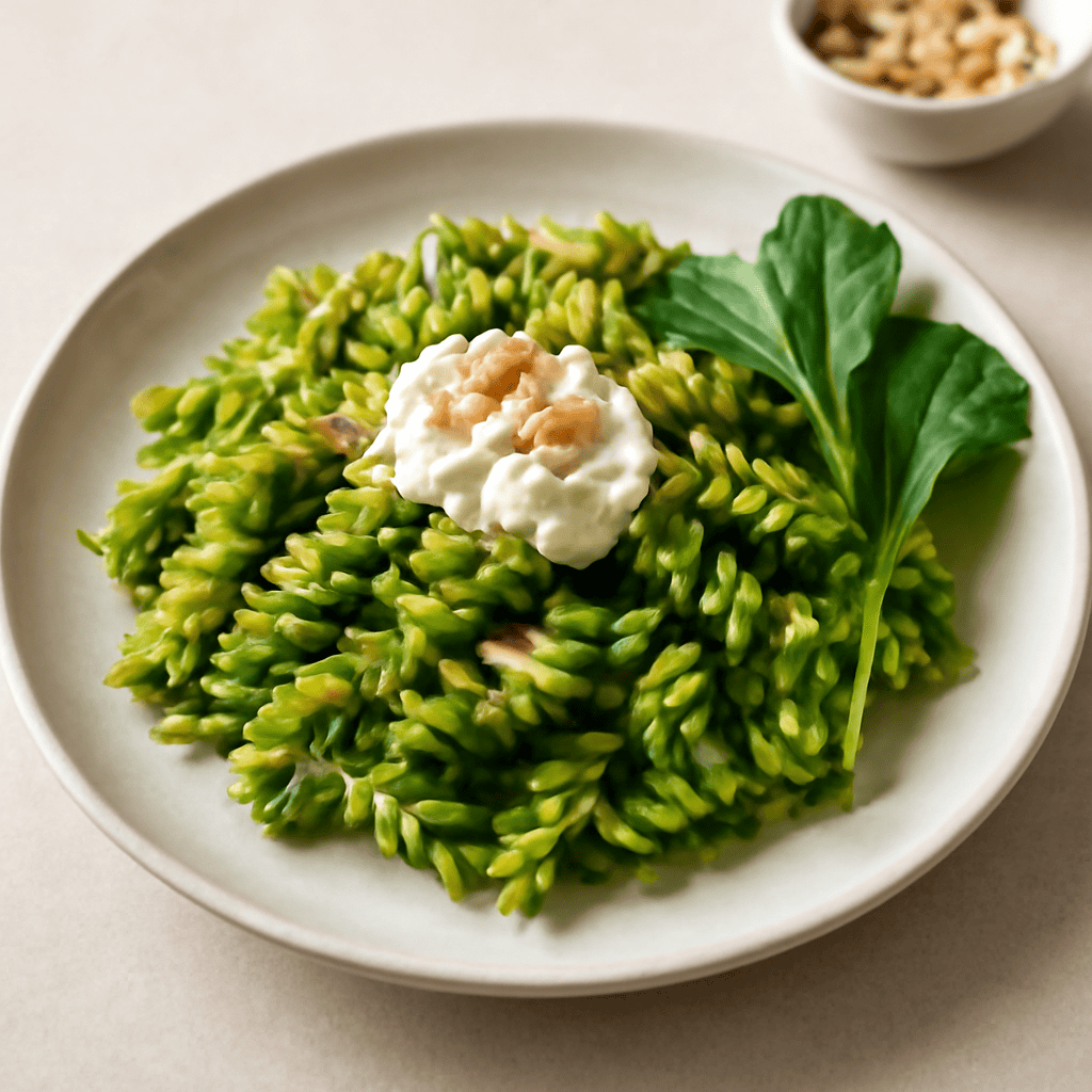 Fusilli con pesto di foglie di ravanelli