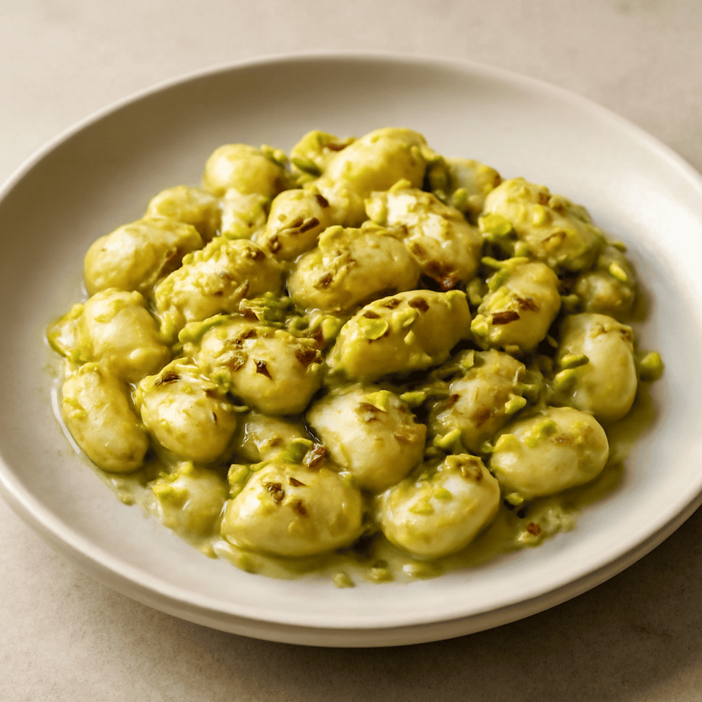 gnocchi al pistacchio