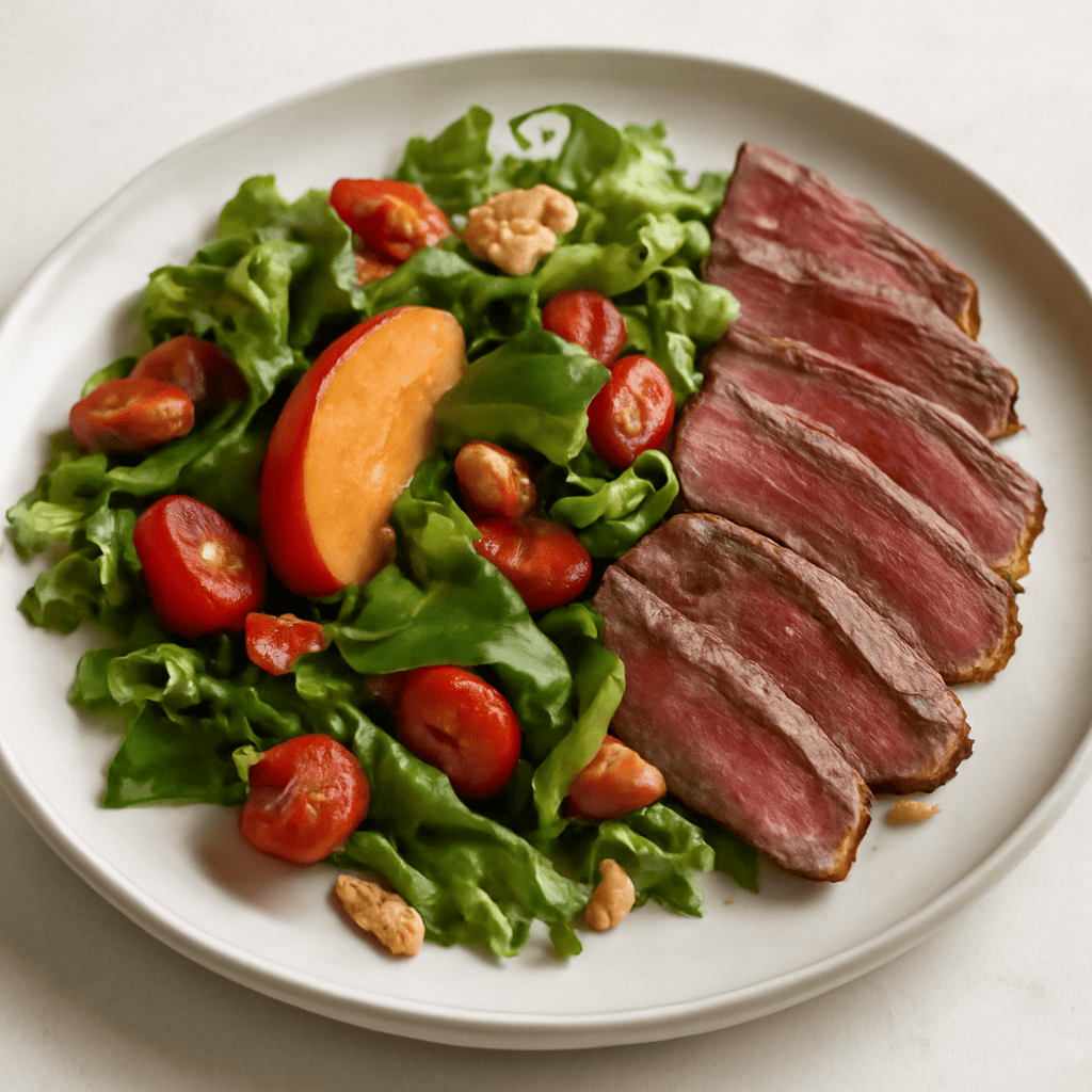 Insalata estiva con tagliata
