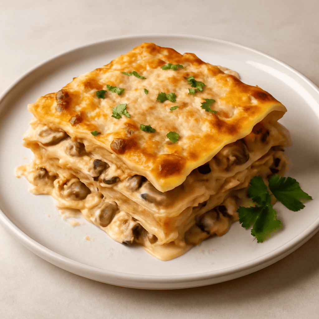Lasagne con Funghi Porcini