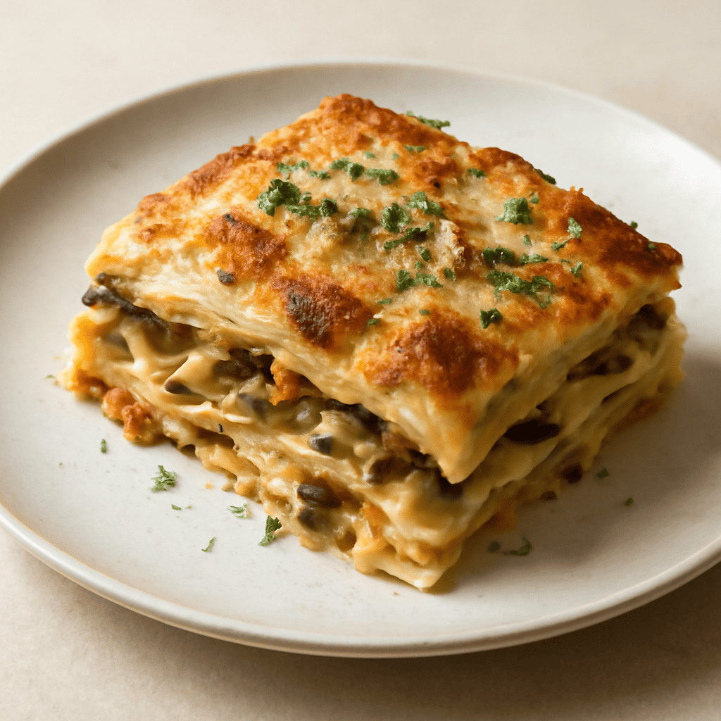 Lasagne con Funghi Porcini