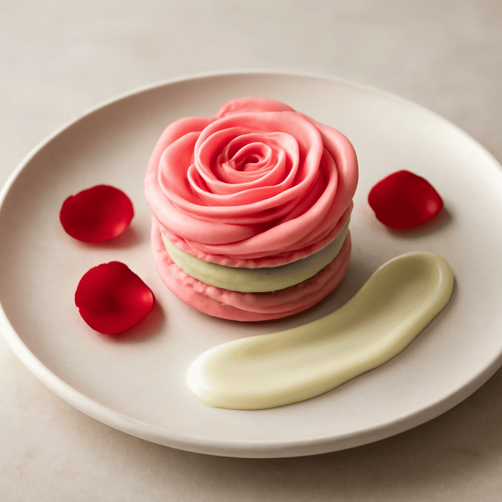 Macaron rose
