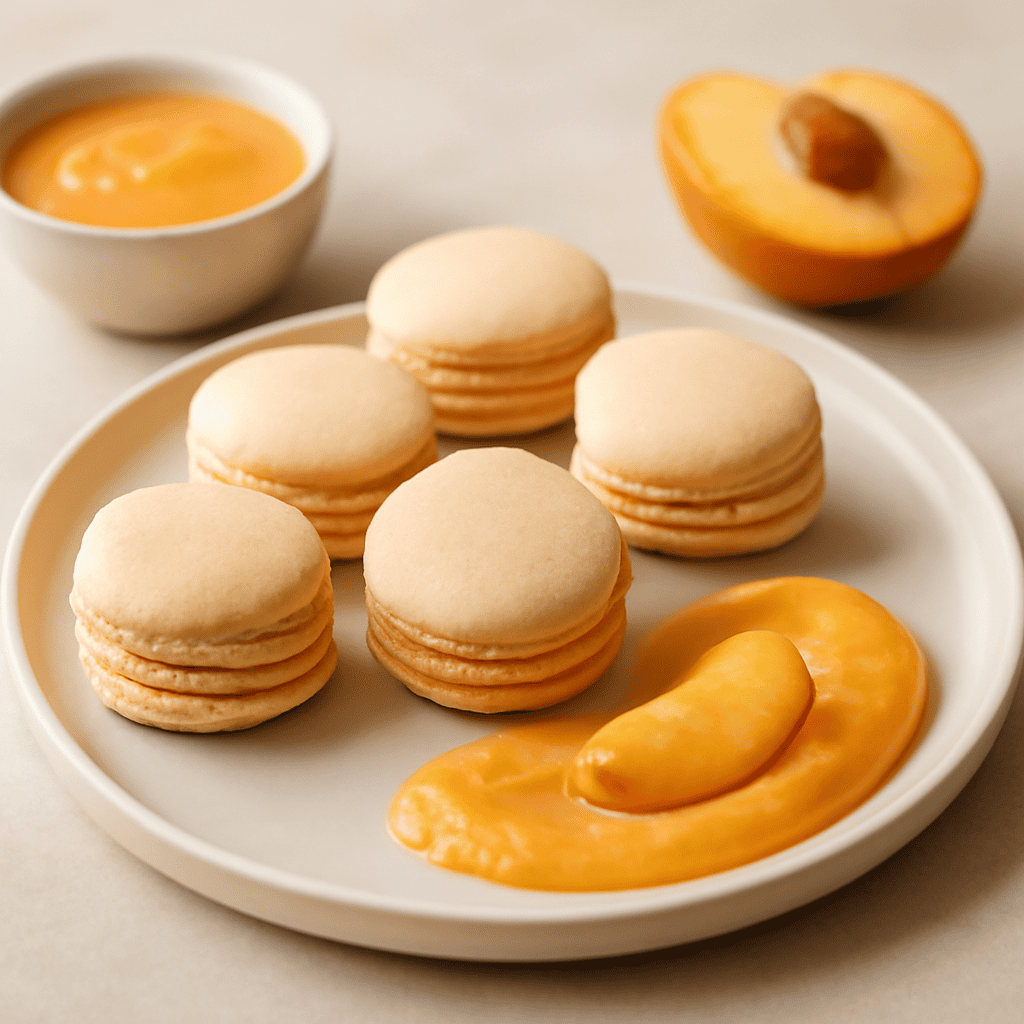 Macarons alla pesca