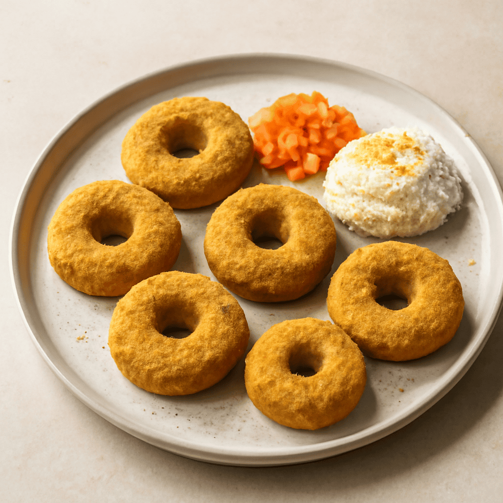 Mini ciambelloni curry e carote