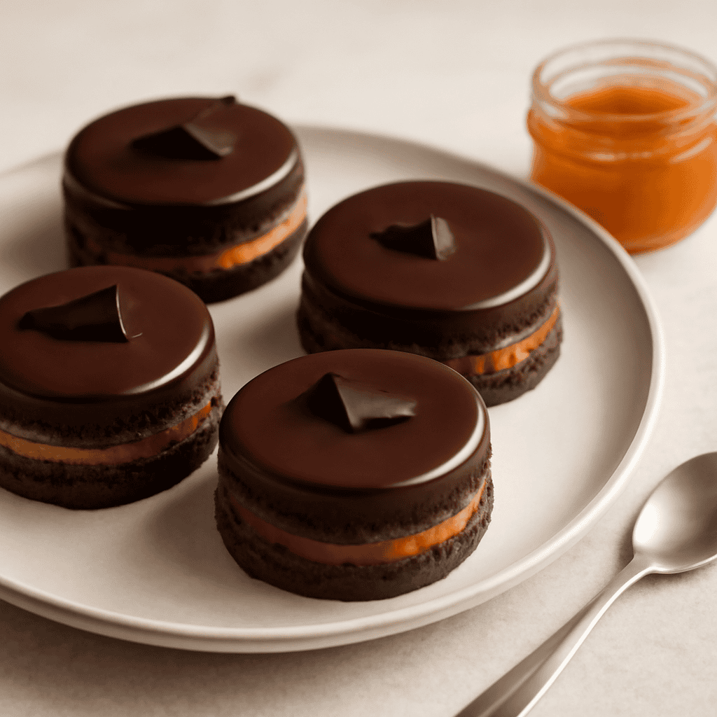 Mini sacher con confettura di albicocche