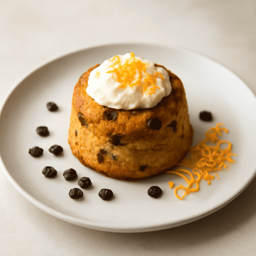 monoporzione di ricotta, cioccolato e arancio