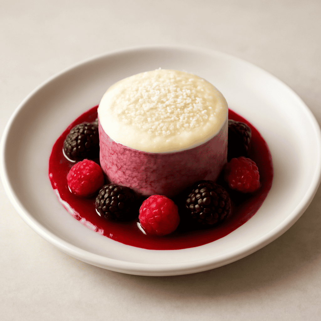 Mousse ai Frutti di Bosco con Ganache Bianca