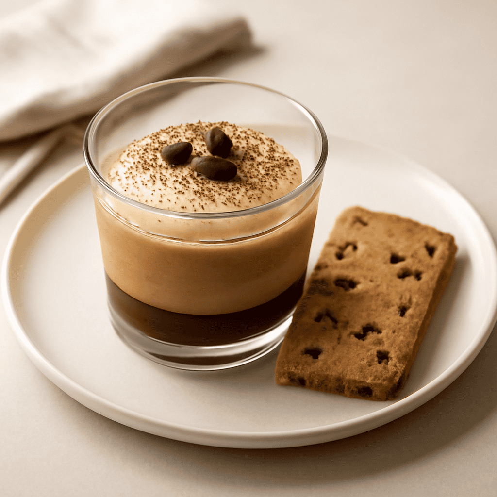Mousse al caffè con crema di mascarpone