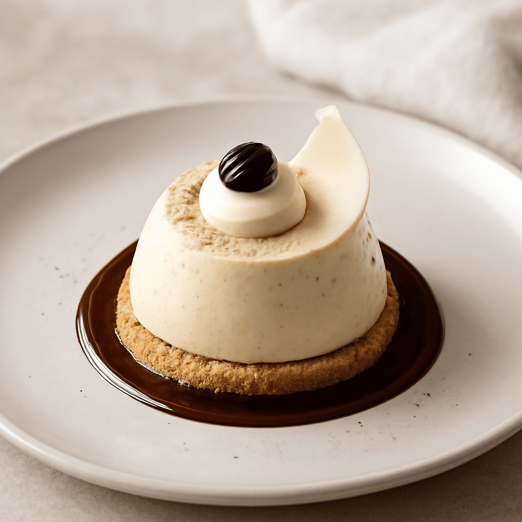 Mousse al cioccolato bianco e caffè