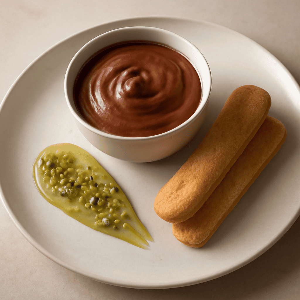 Mousse al cioccolato con bisquit cuillere’