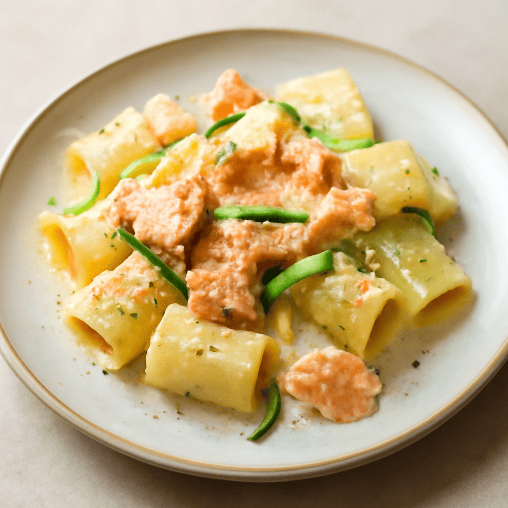 Paccheri al salmone