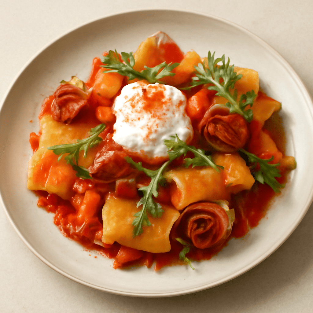 paccheri in tripla P